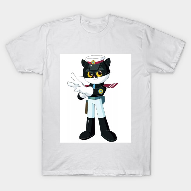 Sergeant Black Cat T-Shirt by KingofSlug